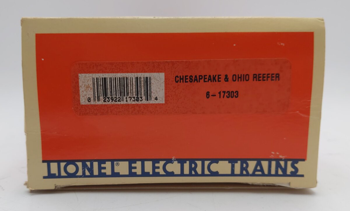 Lionel 6-17303 O Gauge Chesapeake and Ohio Reefer Car LN/Box