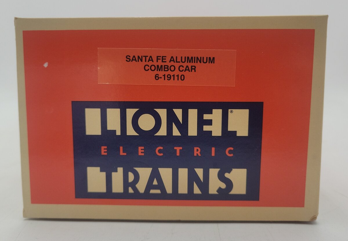 Lionel 6-19110 O Gauge Santa Fe Aluminum Combine Car #3500 EX/Box