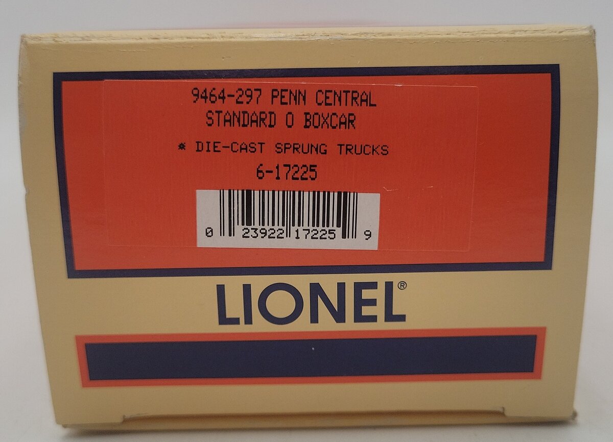 Lionel 6-17225 O Gauge Penn Central Scale-Size Boxcar #9464-297 EX/Box