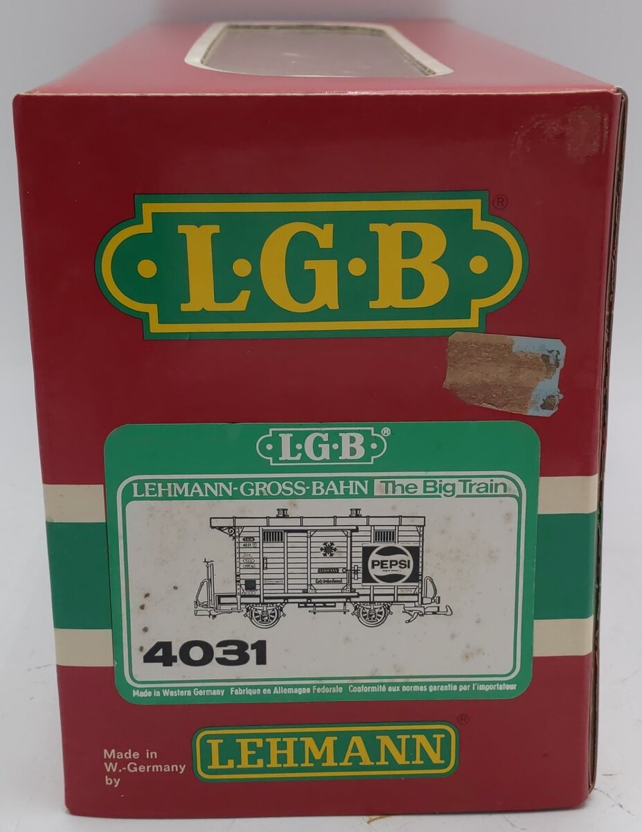 LGB 4031 G Scale Pepsi Cola Boxcar EX/Box