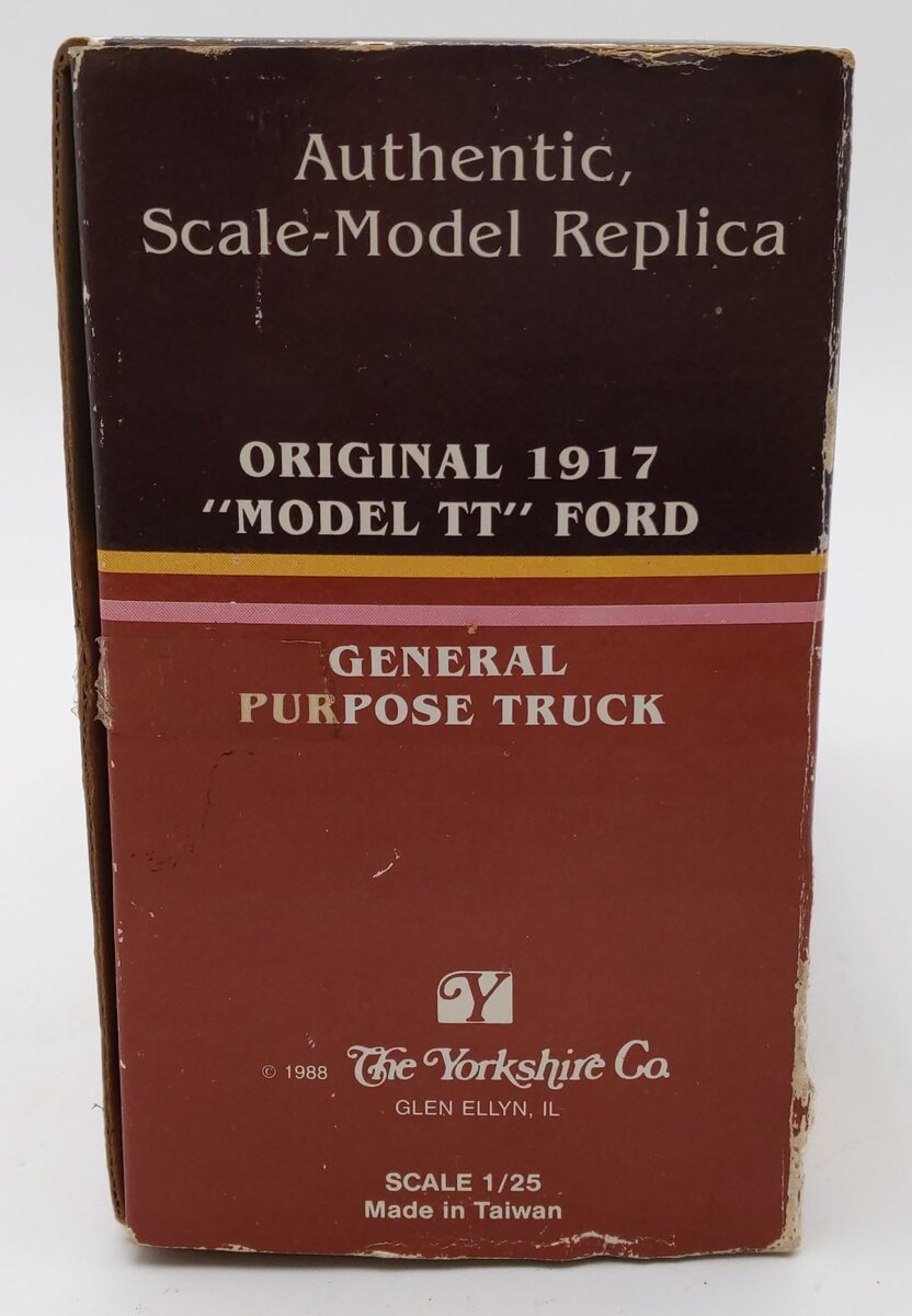 Yorkshire Company 1:24 1917 Model TT Ford General Purpose Truck VG/Box
