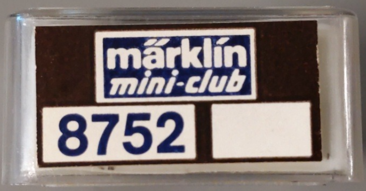 Marklin 8752 Z German Federal Railroad DB Type D2ie Baggage Car LN/Box