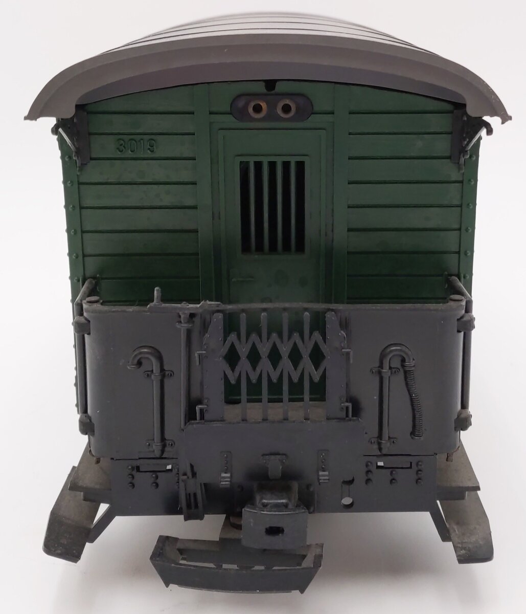 LGB 3019N G Scale Green Post Boxcar (Metal Wheels) VG