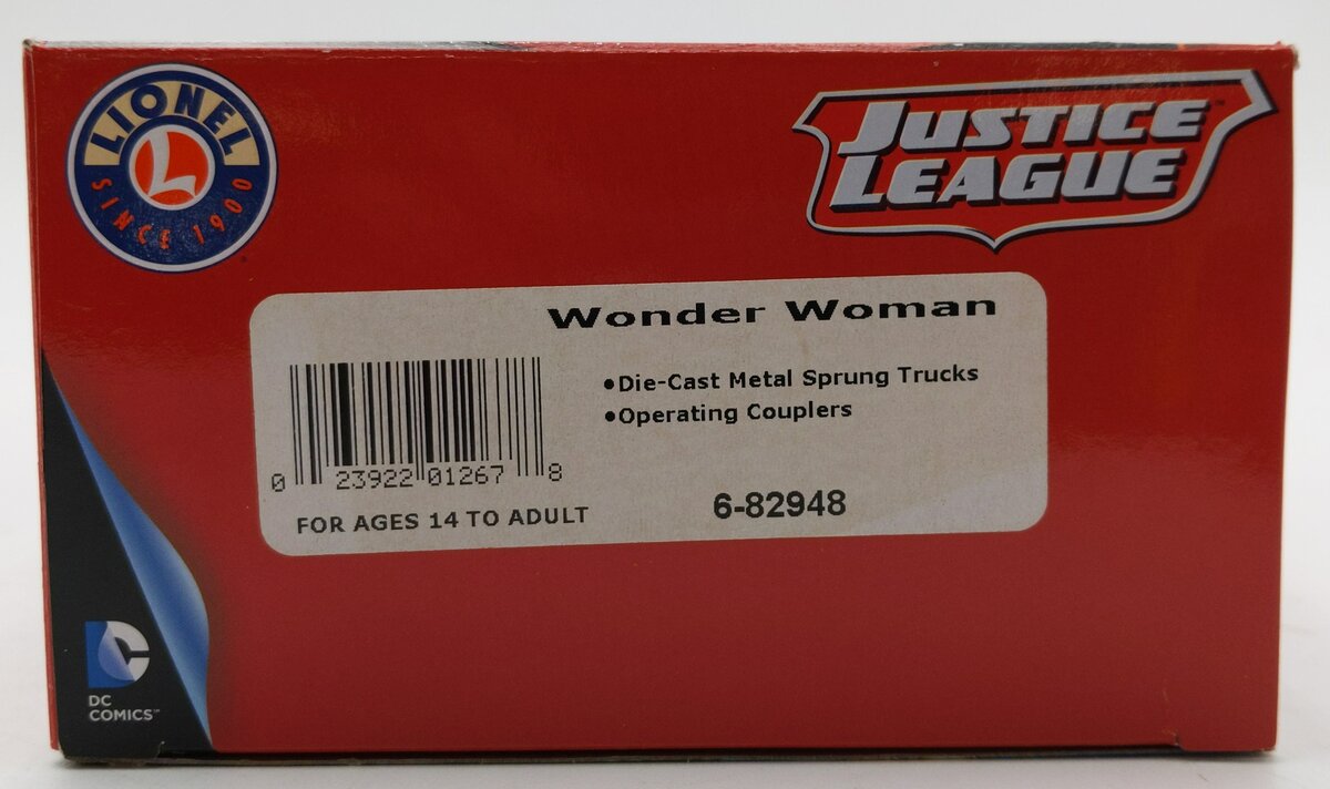 Lionel 6-82948 O Gauge Wonder Woman Justice League Boxcar NIB