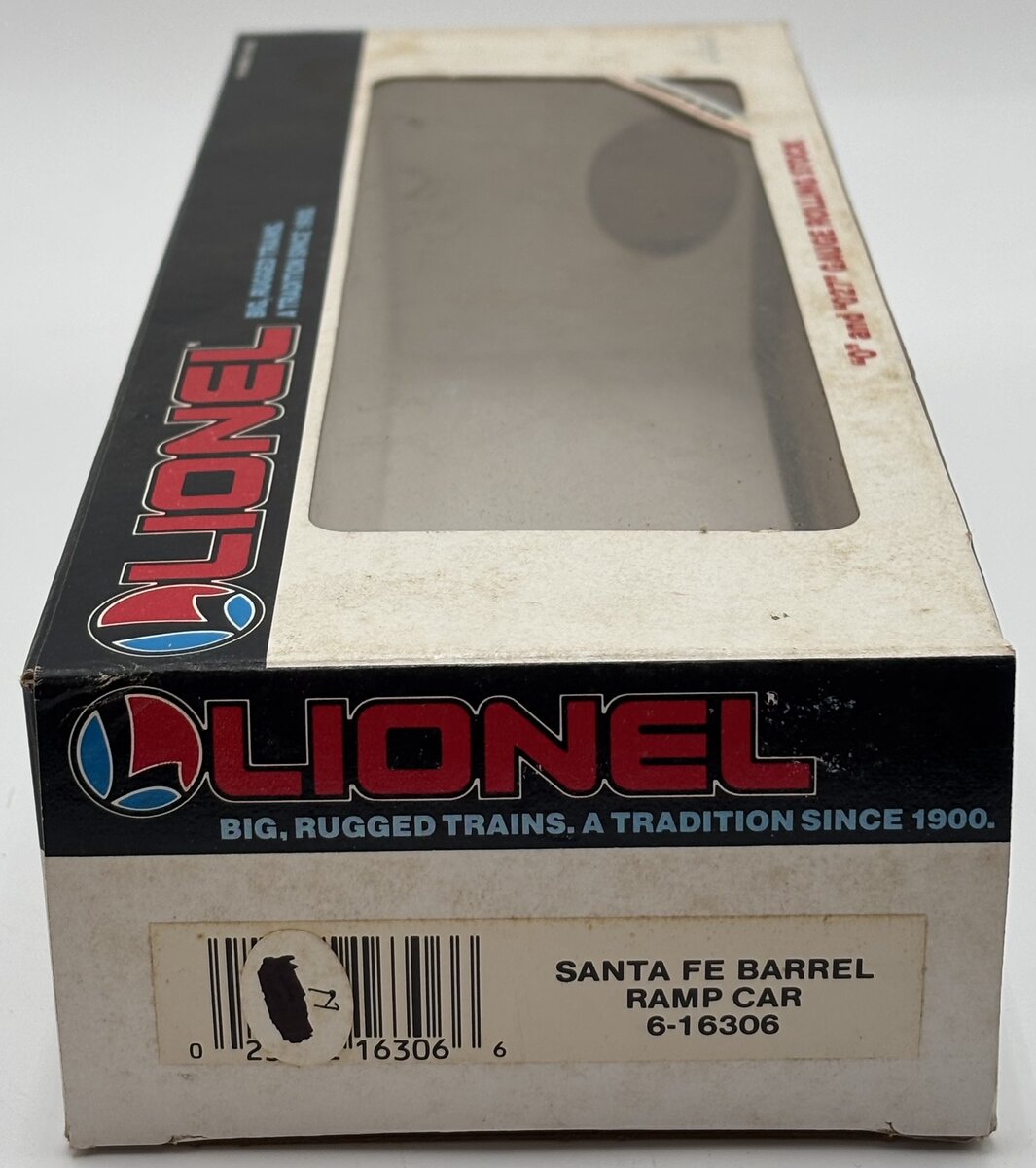 Lionel 6-16306 Santa Fe Barrel Ramp Car EX/Box