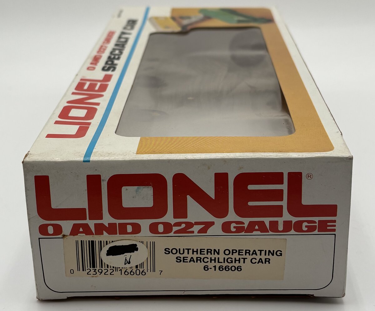 Lionel 6-16606 O Gauge Southern Operating Searchlight Car LN/Box