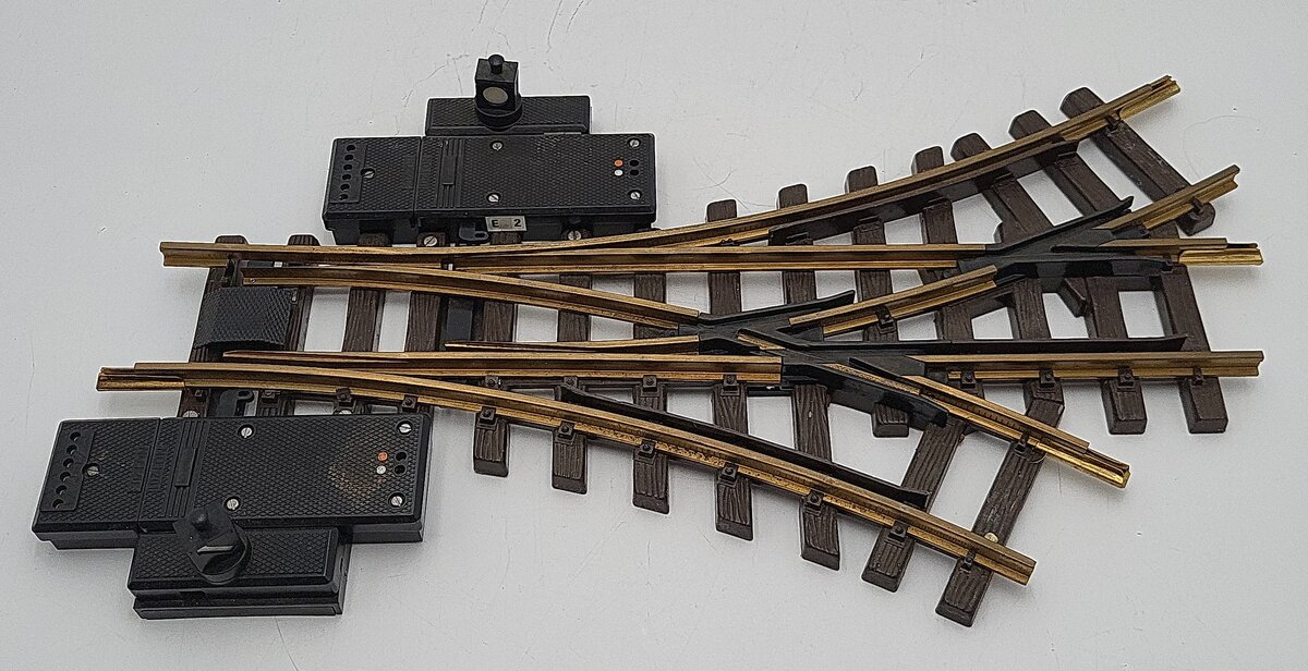 LGB 1236 G Scale Model Train 3 way Electric Switch Track EX