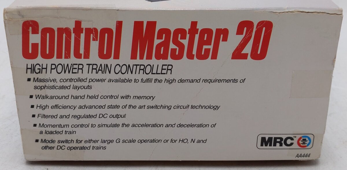 MRC AA444 HO, N or G Control Master 20 Power Supply 85VA EX/Box
