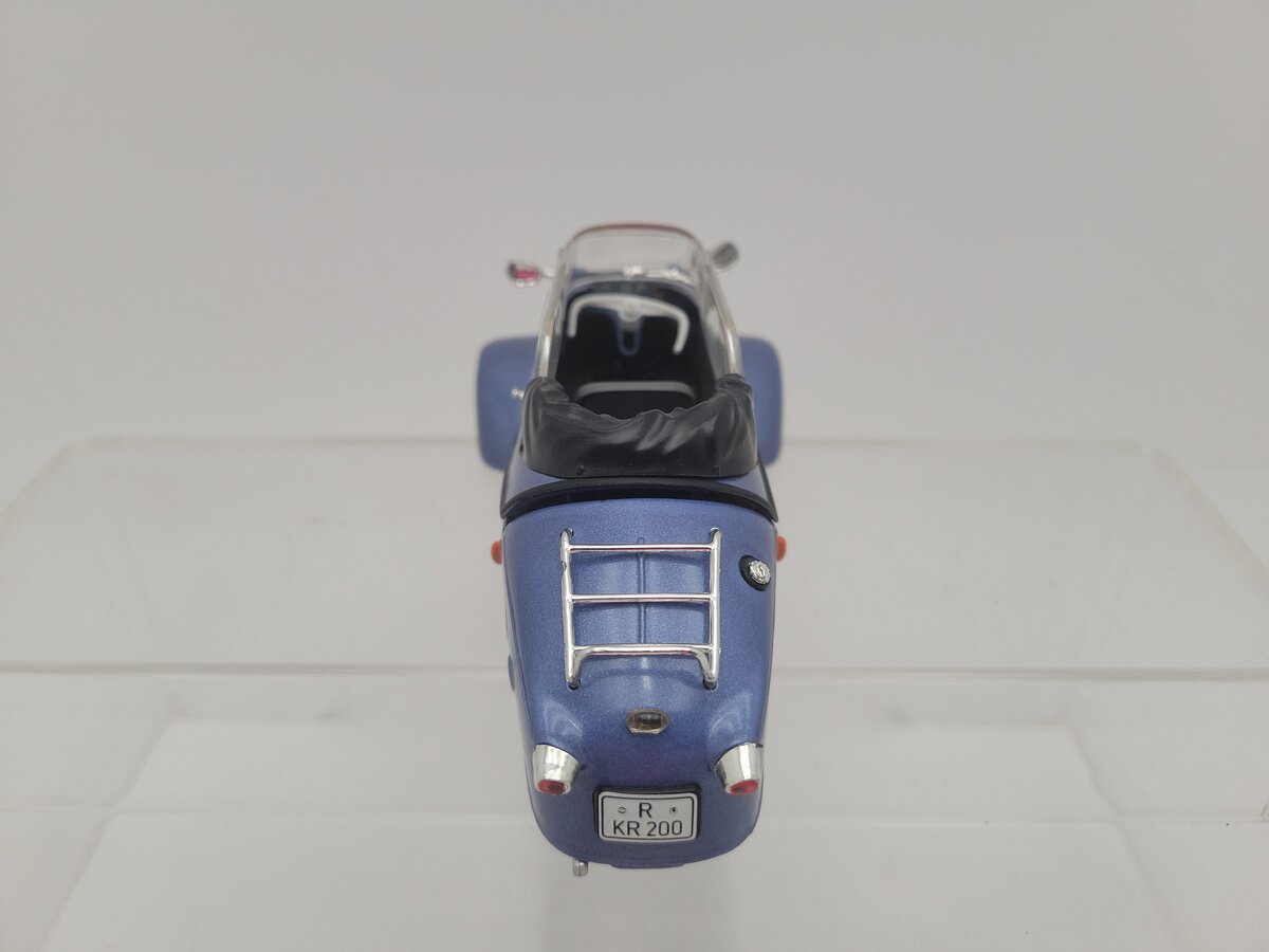Revell KR 200 1:18 Scale Messerschmitt Metalic Blue Bubble Car Cabriolet Diecast EX