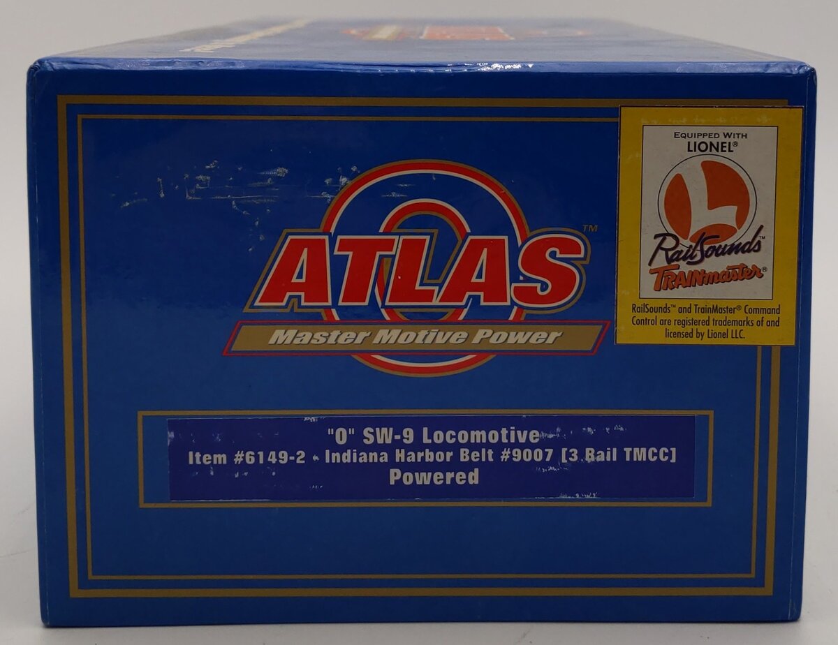 Atlas 6149-2 O Indiana Harbor Belt SW-9 Locomotive w/TMCC #9007 EX/Box