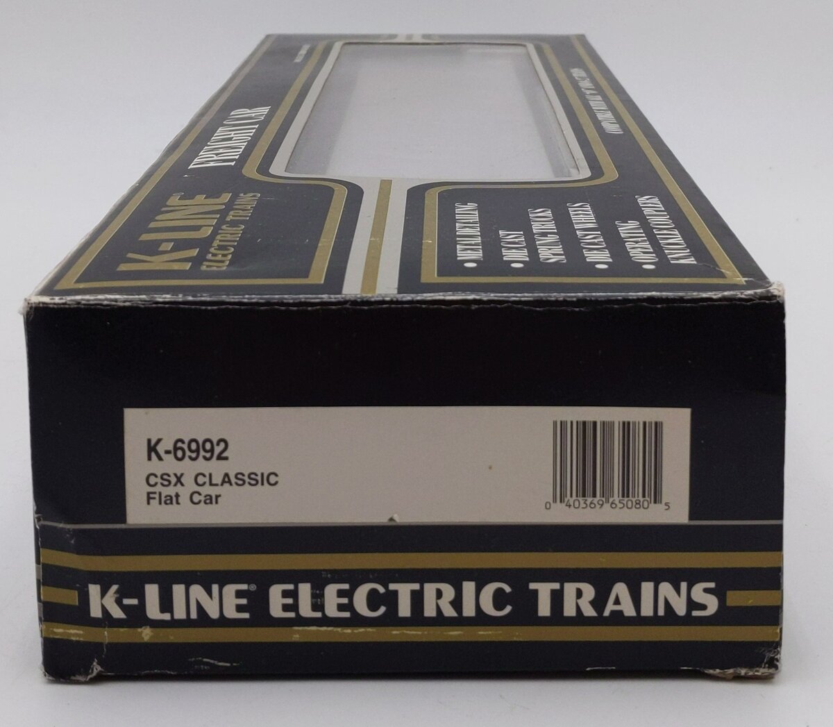 K-Line 6992 O CSXT Classic Flat Car w/Lumber Load #6992 EX/Box
