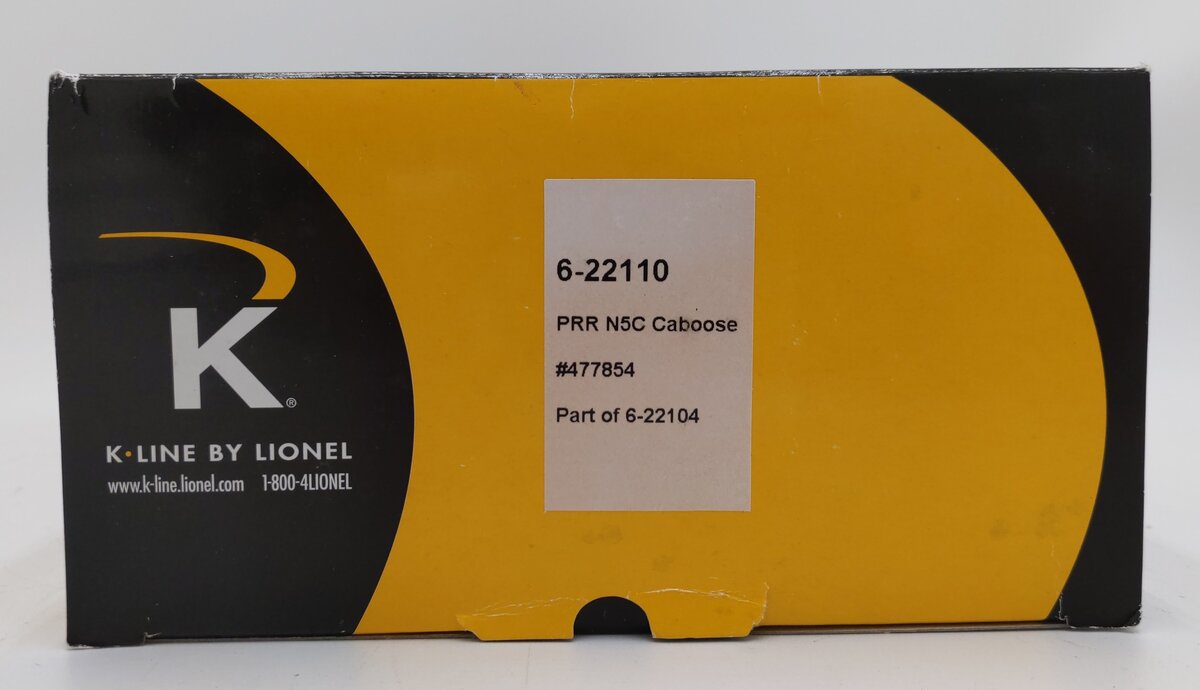 K-Line 6-22110 O Gauge Pennsylvania N5C Caboose #477854 VG/Box