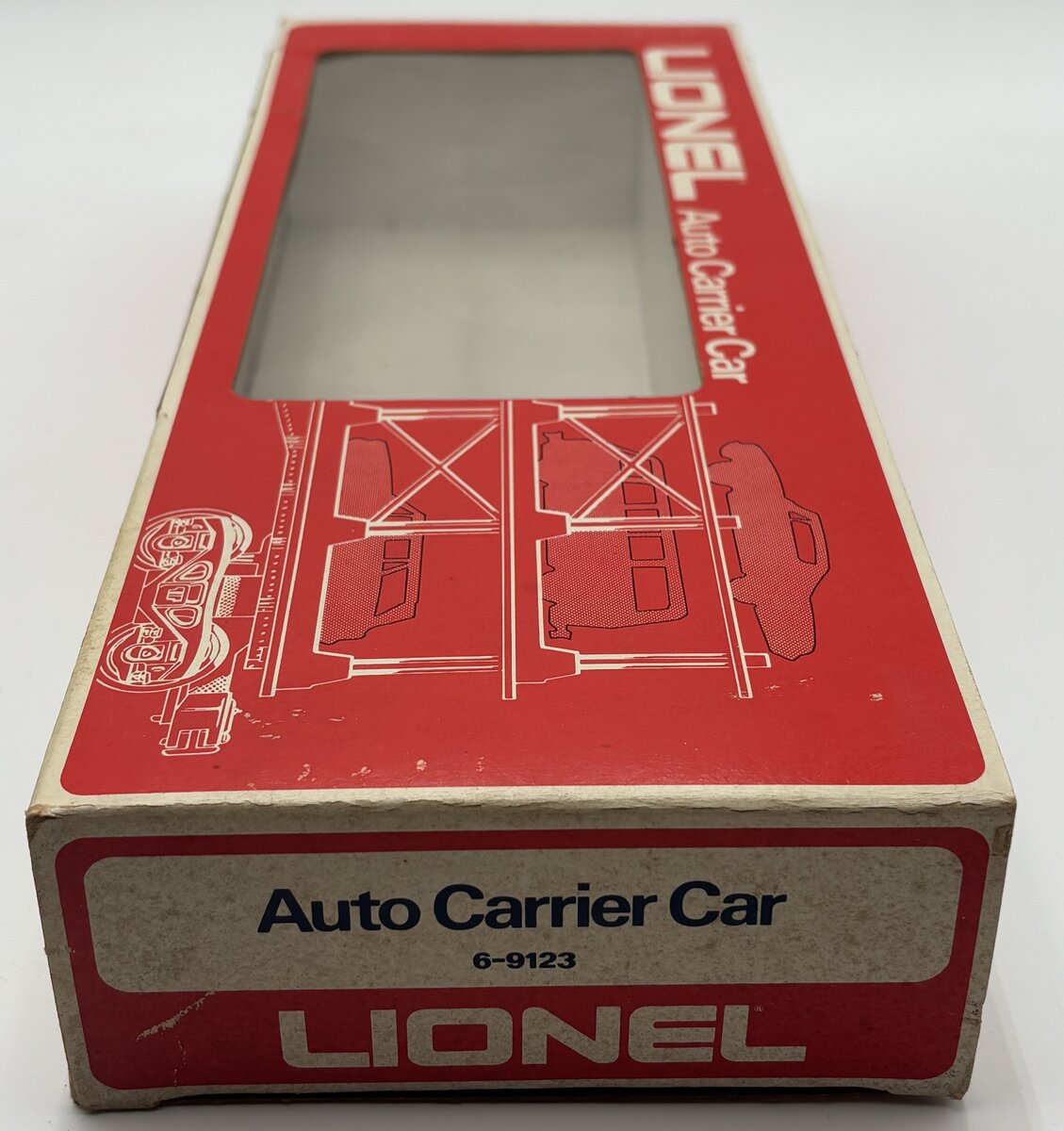 Lionel 6-9123 O Gauge Penn Central Trailer 1-Tier Auto Carrier Car Brown VG/Box