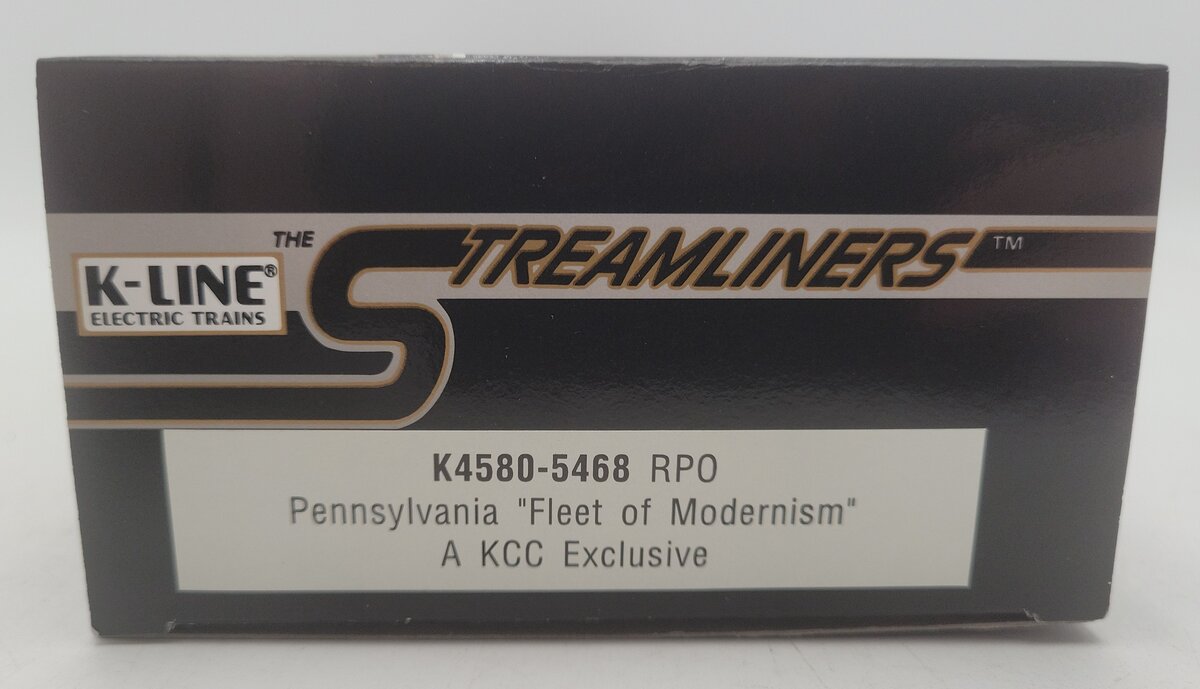 K-Line K4580-5468 O Gauge Pennsylvania "Fleet of Modernism" RPO Car EX/Box