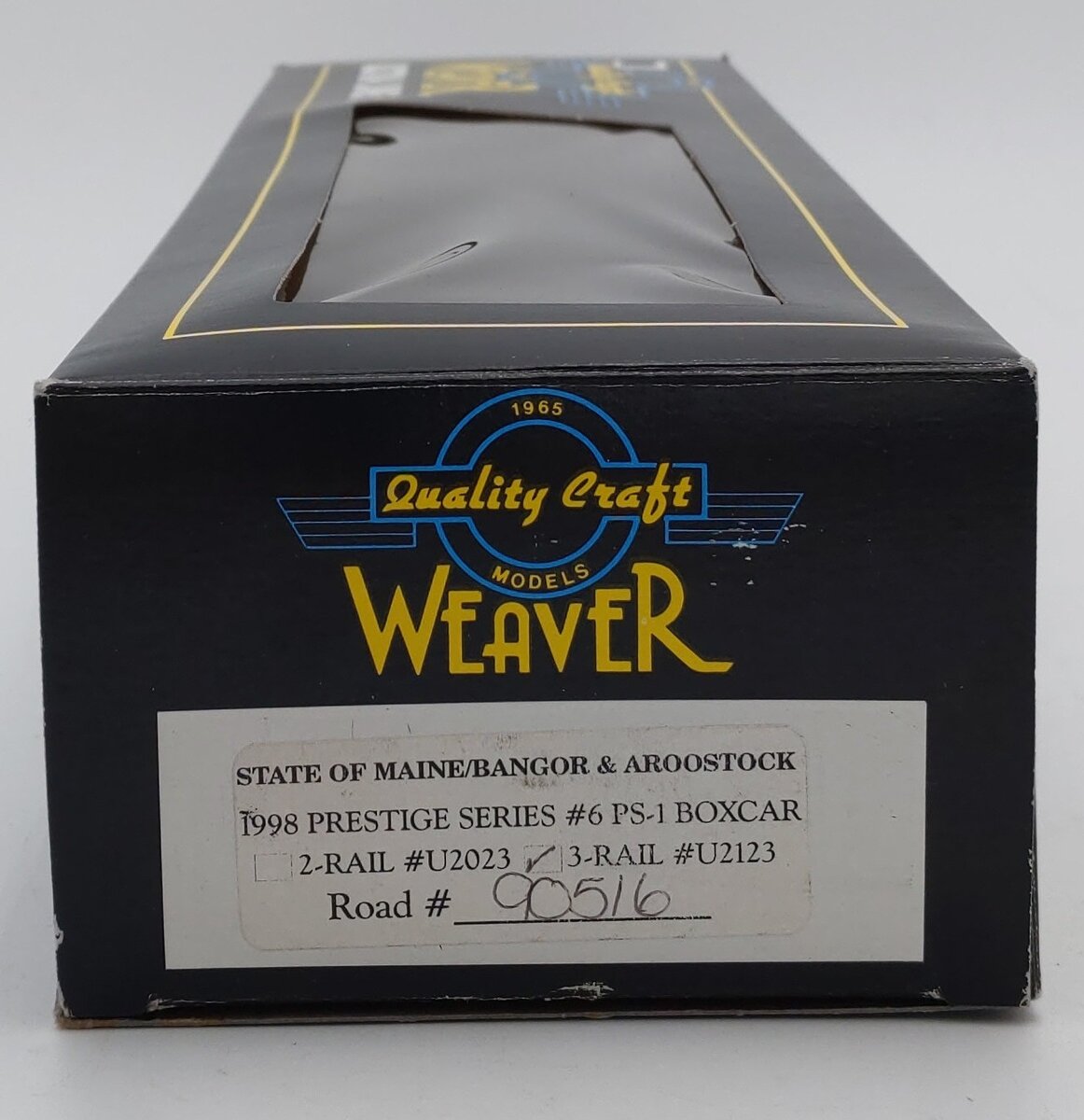 Weaver U2123 O State of Maine/Bangor & Aroostock PS-1 Boxcar #90516 (3 Rail) LN/Box
