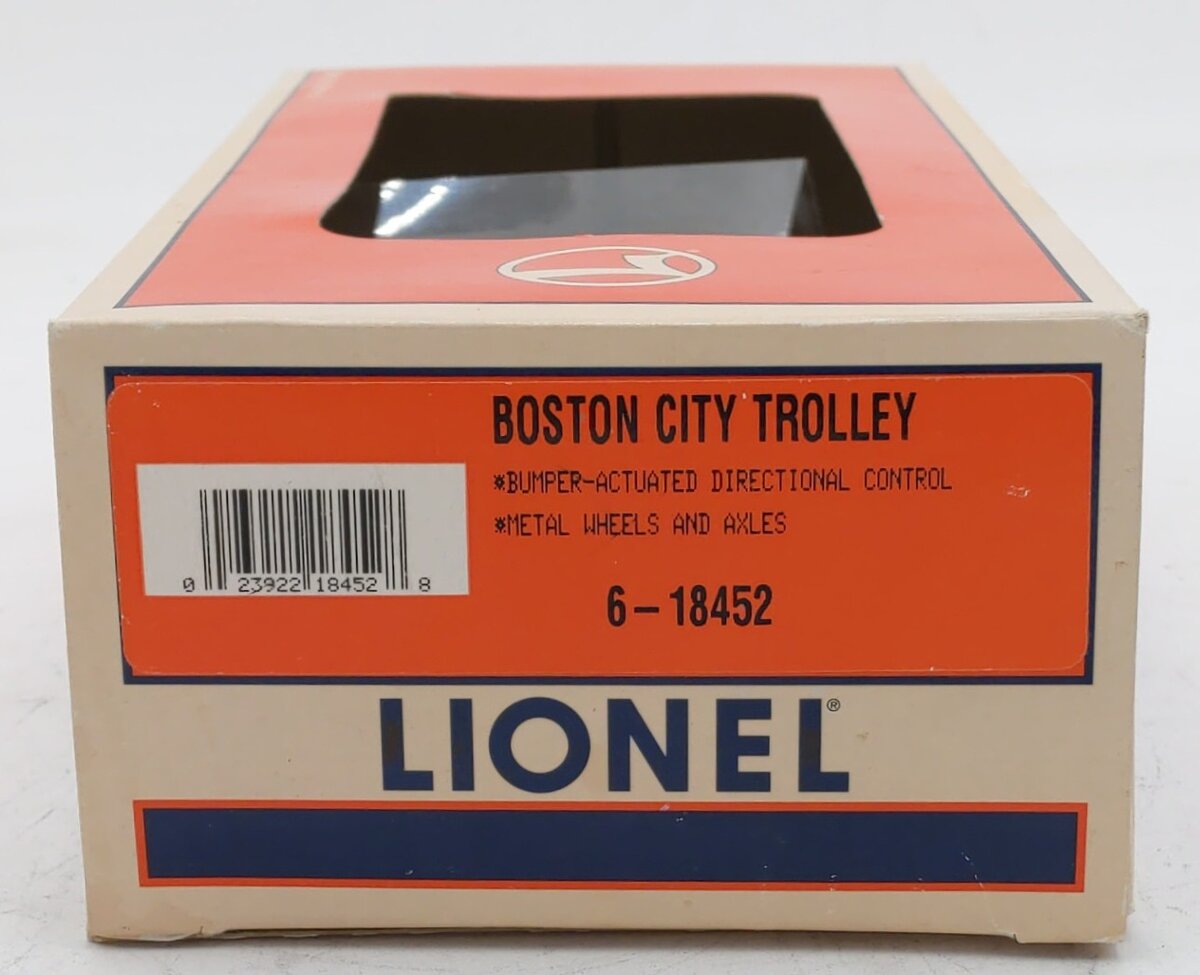 Lionel 6-18452 O Gauge Boston City Trolley #3321 EX/Box