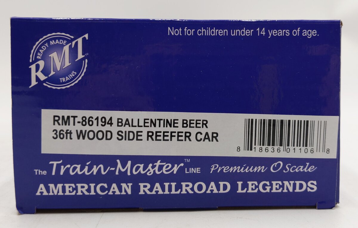 RMT 86194 O Gauge Ballantine Beer Woodside Reefer #118434 EX/Box