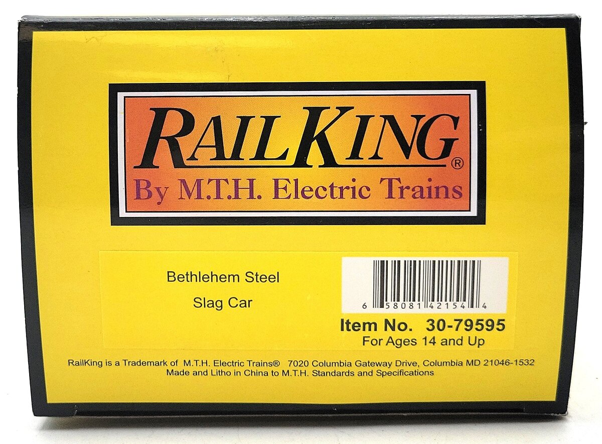 MTH 30-79595 O Bethlehem Steel Slag Car #205 LN/Box