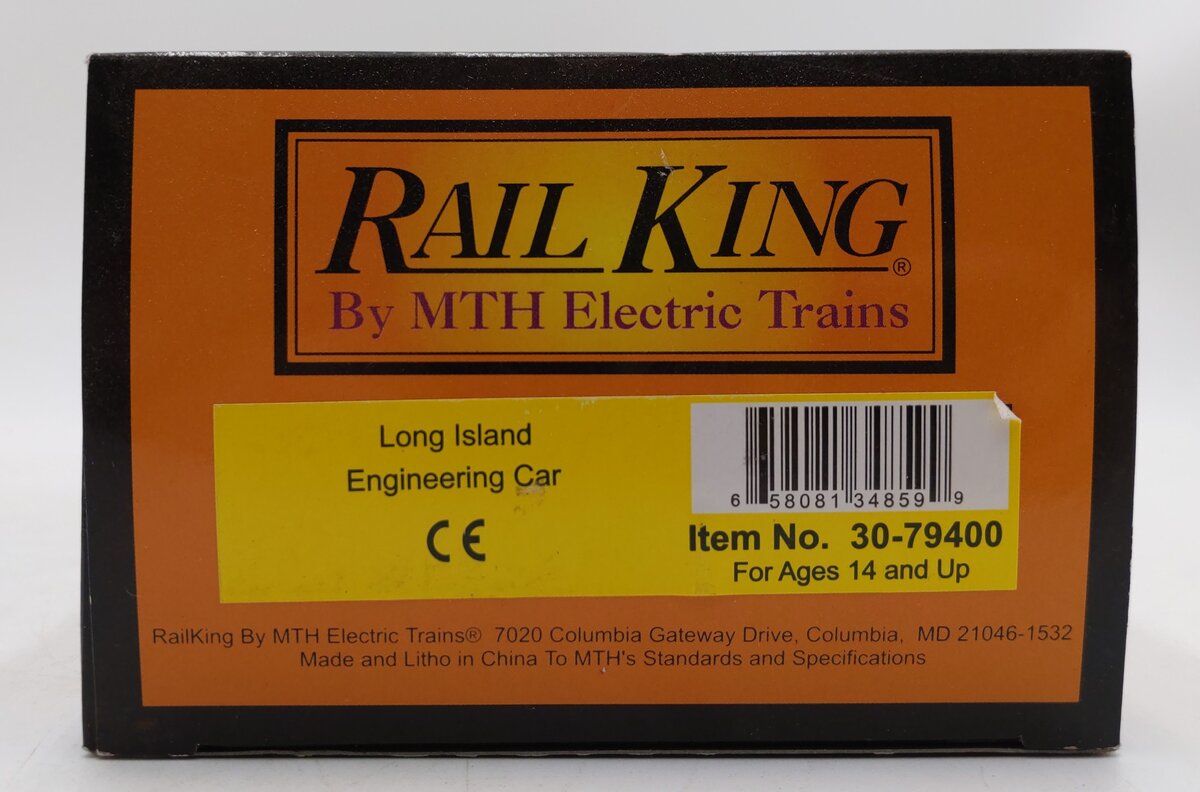 MTH 30-79400 O Gauge Long Island Engineering Car #W114 EX/Box