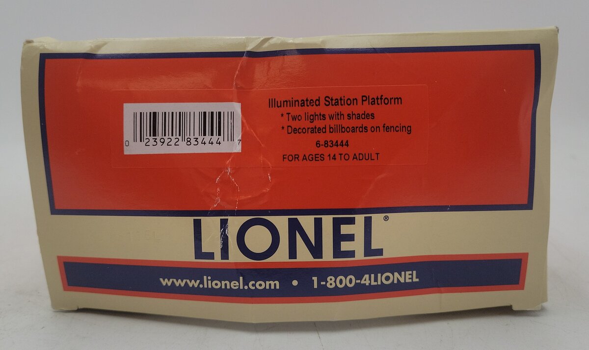 Lionel 6-83444 O Gauge Illuminated Station Platform EX/Box