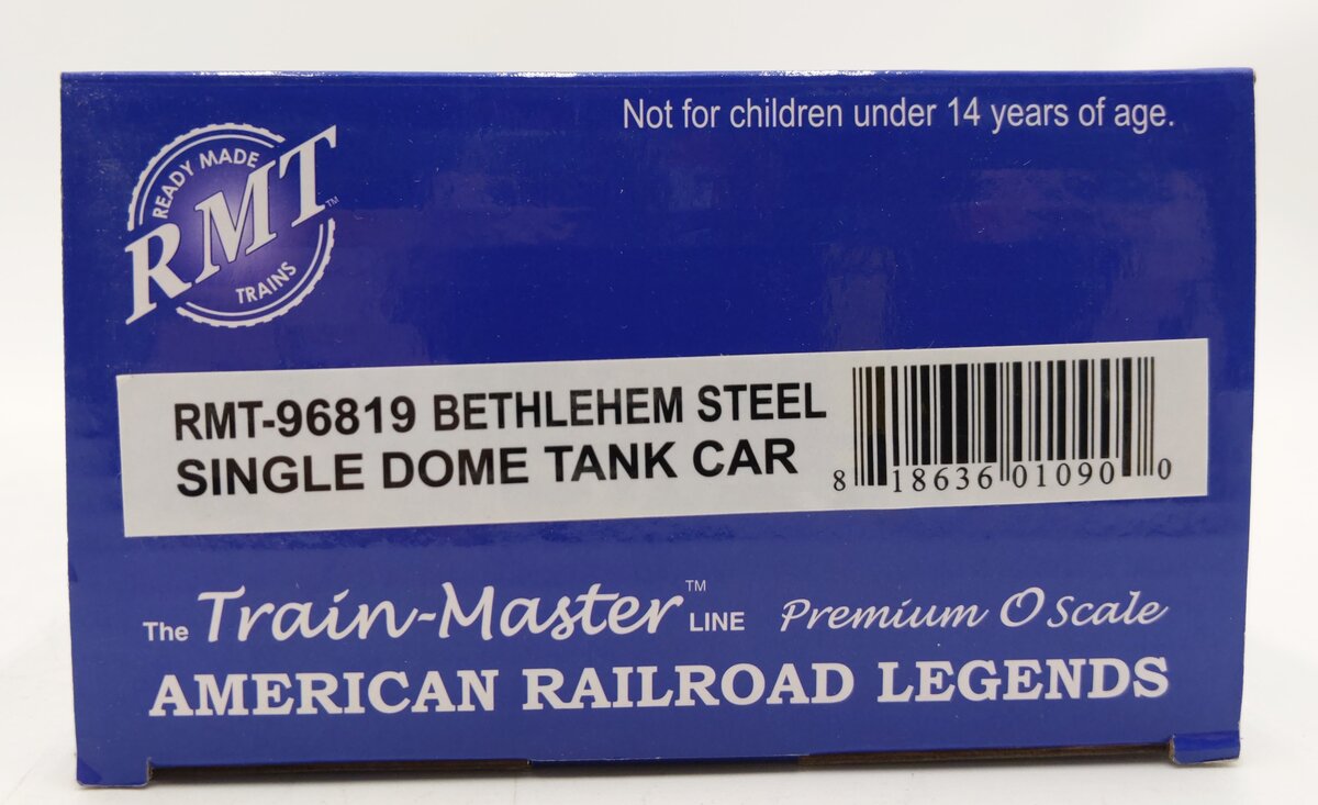 RMT 96819 O Gauge Bethlehem Steel Single Dome Tank Car #293 EX/Box