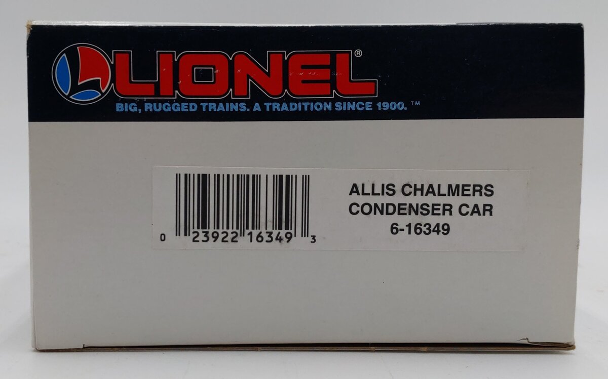 Lionel 6-16349 O Gauge Allis Chalmers Condenser Car NIB