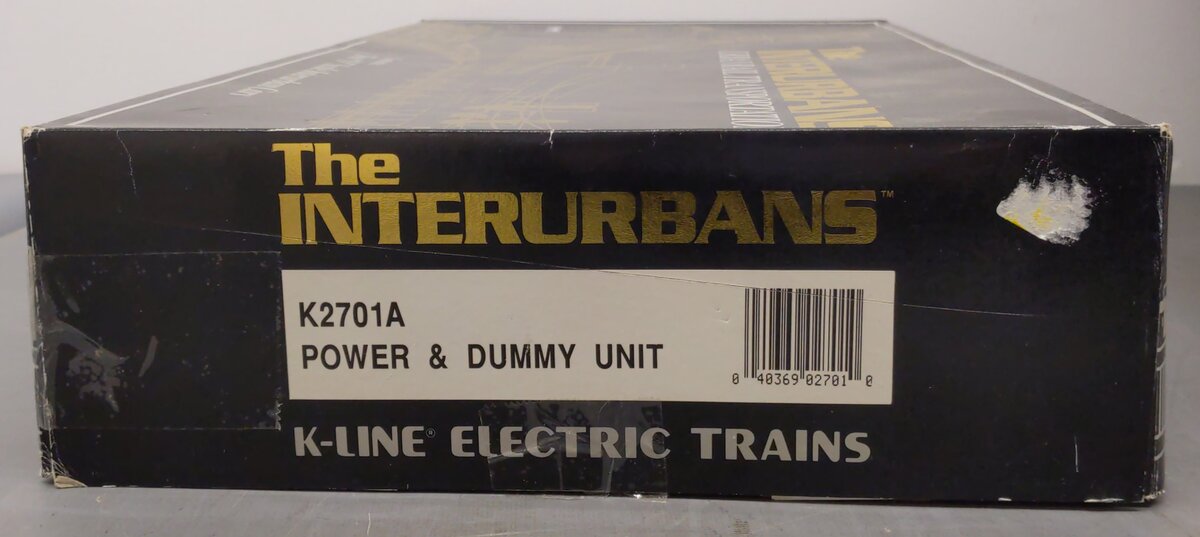 K-Line K2701A O Gauge CSS&SB Interurban Rail Car Set EX/Box