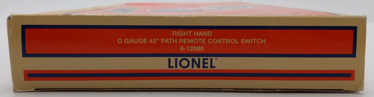 Lionel 6-12080 O 42" Remote-Control Right Hand Switch Turnout VG/Box