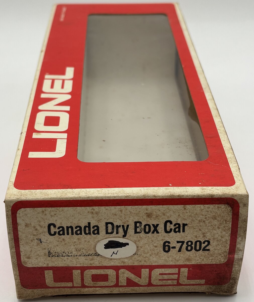 Lionel 6-7802 O Gauge Canada Dry Boxcar #7802 EX/Box