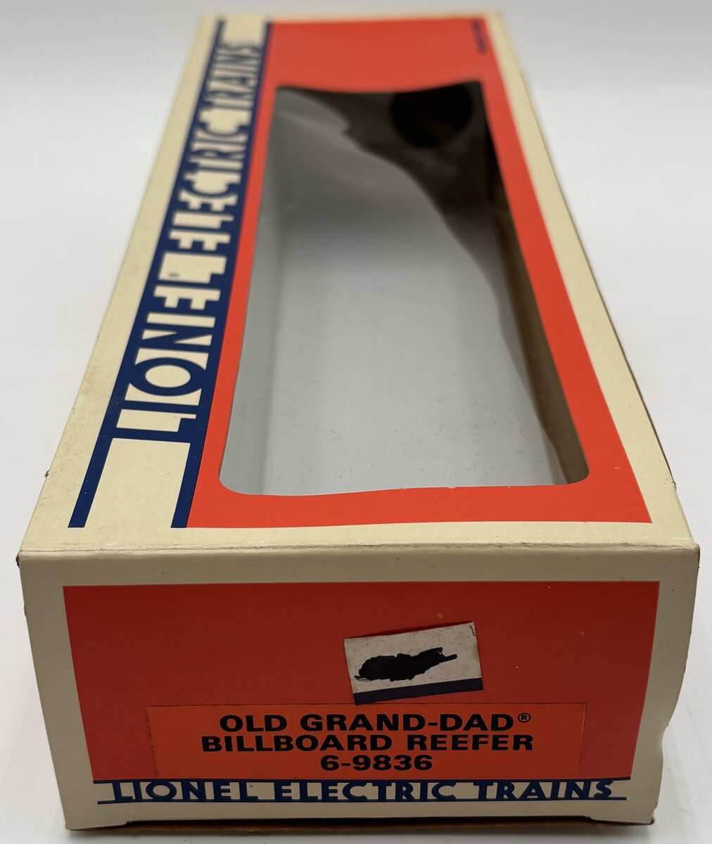 Lionel 6-9836 O Gauge Old Grand-Dad Billboard Reefer Car EX/Box
