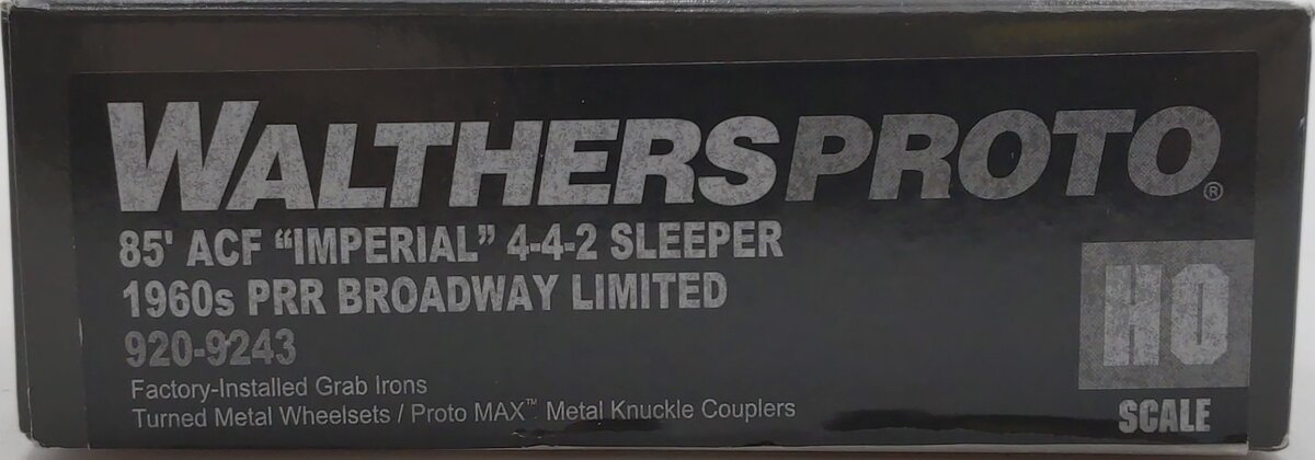 Walthers 920-9243 HO Pennsylvania Railroad 85' ACF 4-4-2 Sleeper - Standard LN/Box