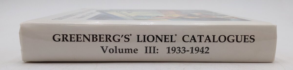 Greenberg's Lionel Catalogues Vol.3 1933-42 Hardcover Book By Bruce C Greenberg EX