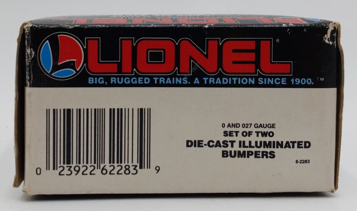 Lionel 6-2283 O/O27 Gauge Diecast Illuminated Bumpers (Set of 2) EX/Box
