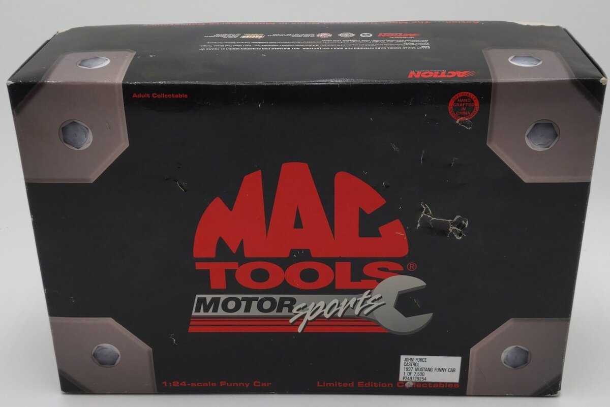Mac Tools John Force 1997 Castrol GTX Mustang Funny Car 1:24 Scale EX/Box