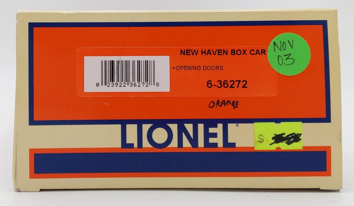 Lionel 6-36272 O Gauge New York New Haven & Hartford Box Car #36501 LN/Box