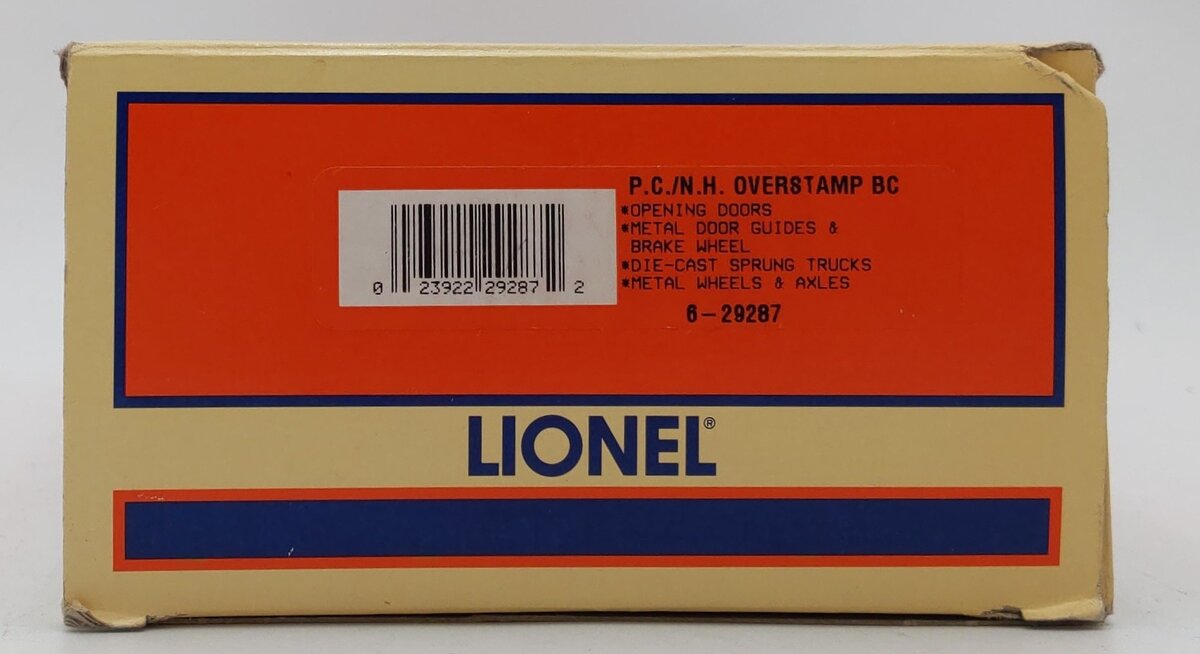 Lionel 6-29287 O Gauge NH/PC Boxcar (Overstamped) #6464-29X LN/Box