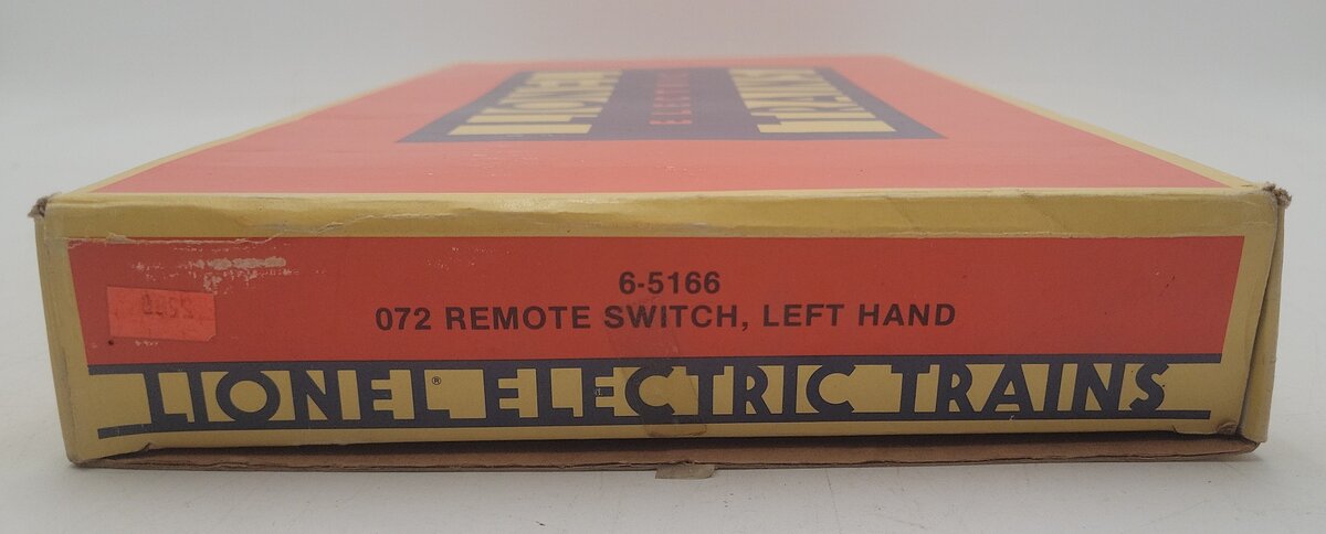 Lionel 6-5166 O72 Left Hand Remote Switch/Turnout VG/Box