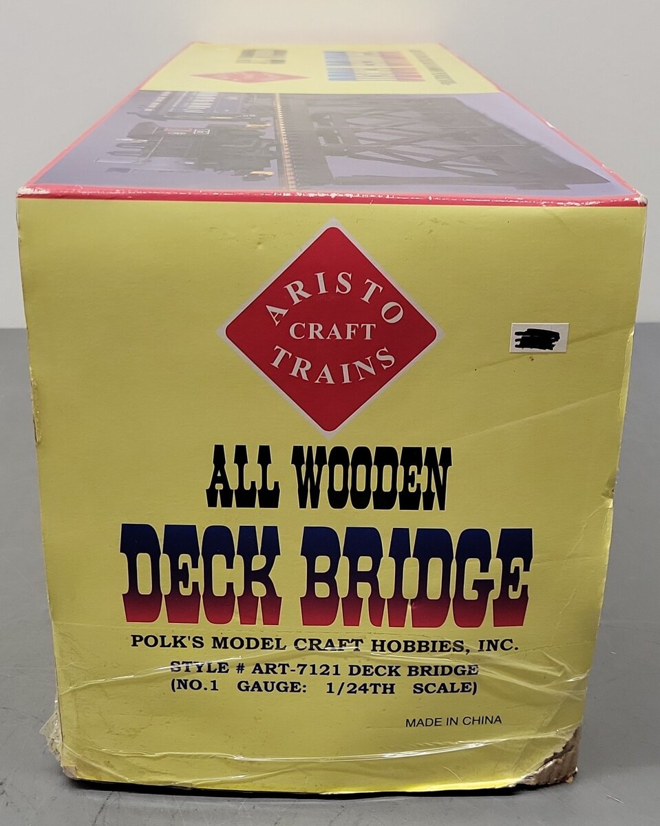 Aristo-Craft 7121 G Scale Wooden Deck Bridge VG/Box
