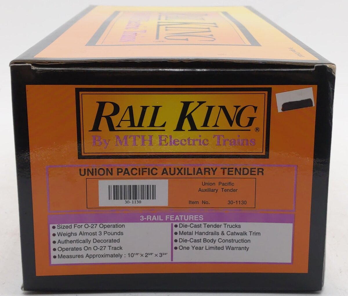 MTH 30-1130 O Gauge Union Pacific Diecast Auxiliary Tender EX/Box