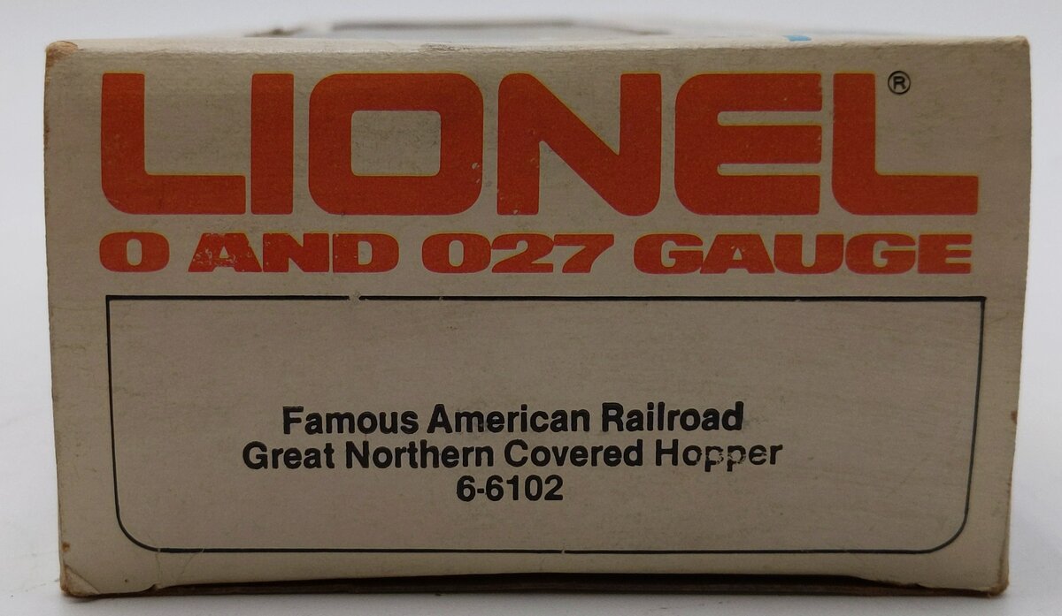 Lionel 6-6102 O Gauge Great Northern 4-Bay Covered Hopper LN/Box