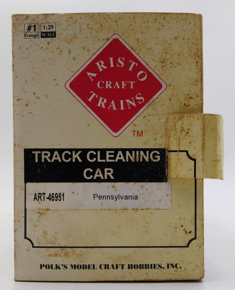 Aristo-Craft ART46951 G Scale Pennsylvania Track Cleaning Caboose #492402 EX/Box