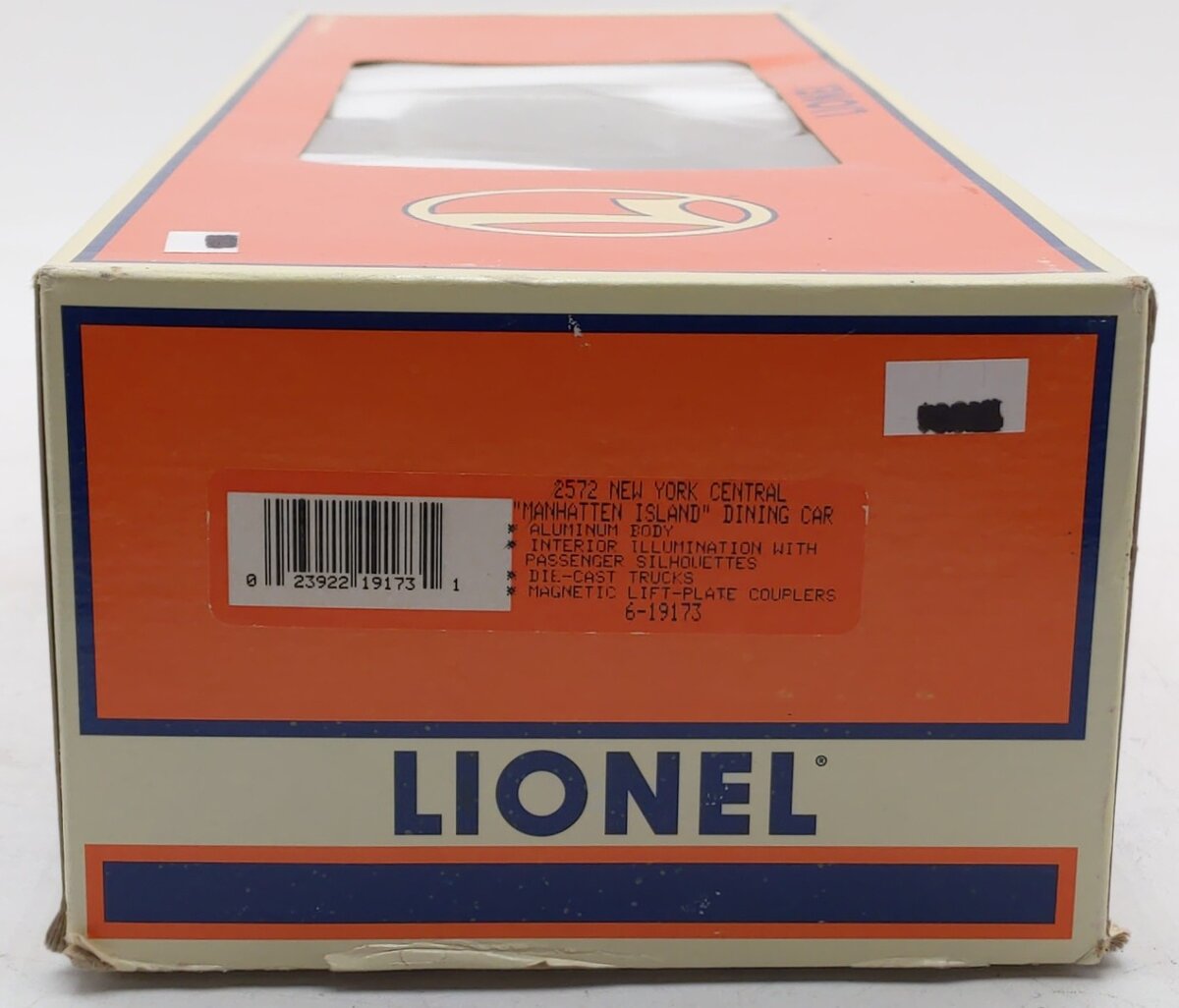 Lionel 6-19173 O Gauge New York Central Streamlined "Manhattan Island" Diner Car EX/Box