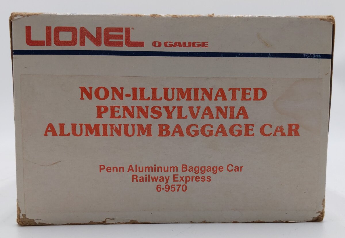 Lionel 6-9570 O Gauge Pennsylvania Railway Express Aluminum Baggage Car LN/Box