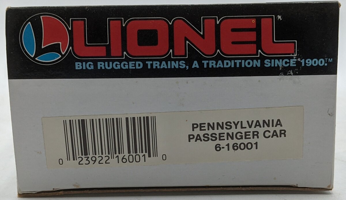 Lionel 6-16001 O Gauge Pennsylvania Passenger Car VG/Box