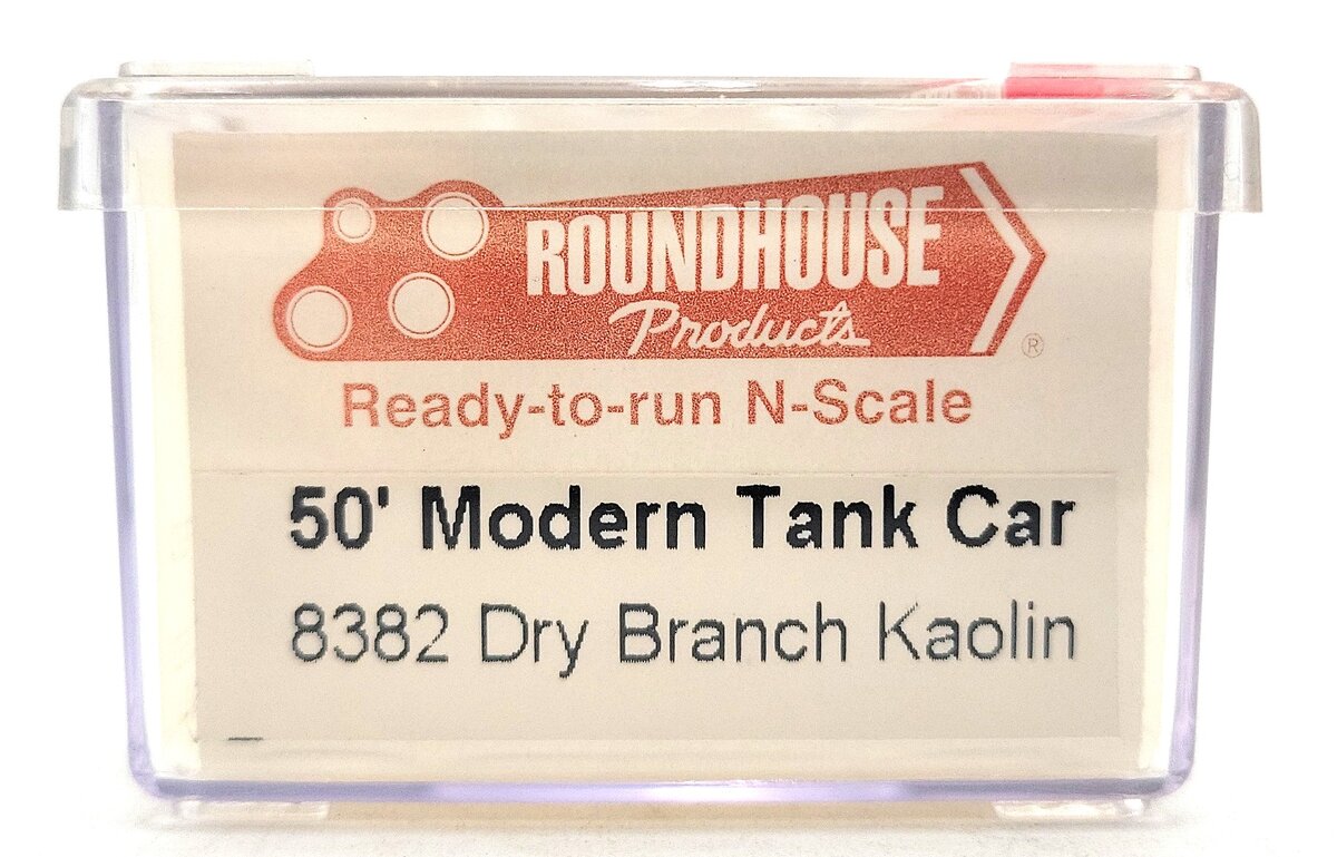 Roundhouse 8382 N Scale Dry Branch Kaolin 50' Modern Tank Car #40643 LN/Box