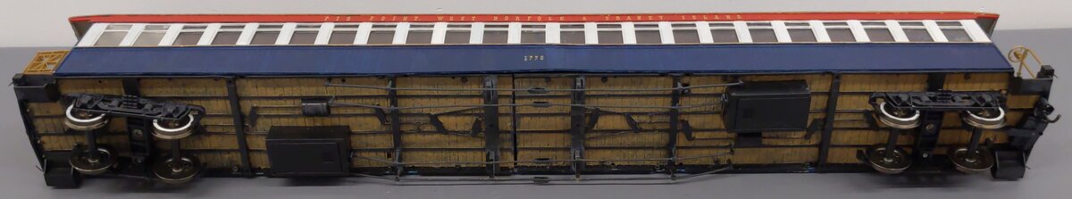 G Scale Pig Point West Norfolk & Carney Island Passenger Car #1776 - Custom