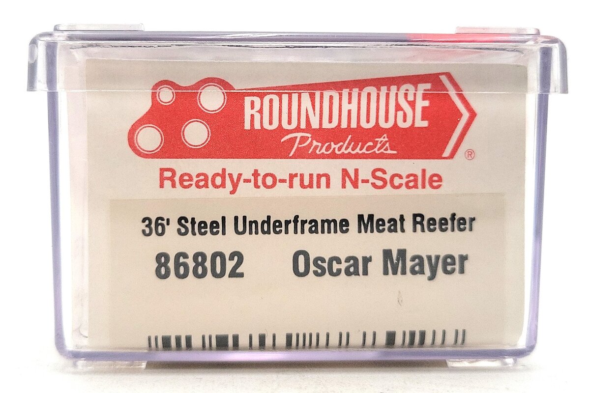 Roundhouse 86802 N Scale Oscar Mayer 36' Steel Underframe Reefer #5332 LN/Box