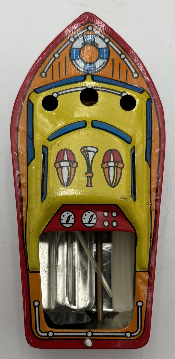 Authentic Models MS025 Candle Powered Litho Tin Speedboat EX