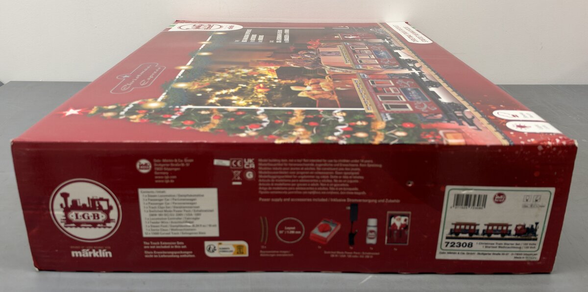 LGB 72308 Christmas Train G Scale Steam Freight Starter Set EX/Box