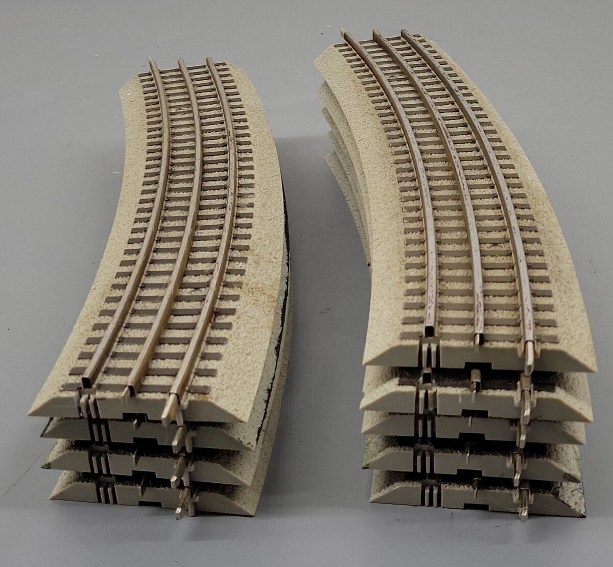 Lionel 6-12041 O Gauge FasTrack O72 Full Curve Track (9) VG